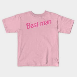 Best Man Barbie logo Kids T-Shirt